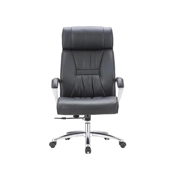 Modern Stylish Black Leather Executive Office Furniture Desk Chair with Arms