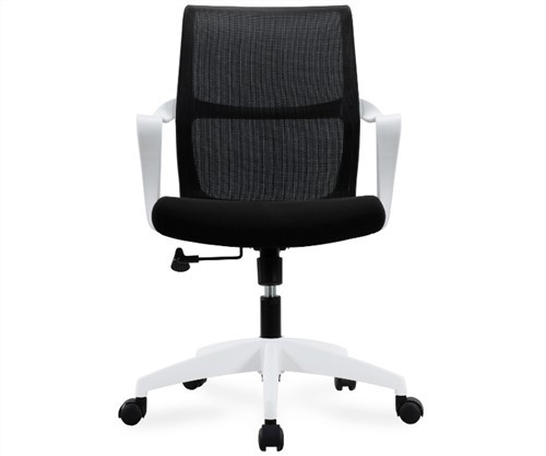 Classic Adjustable Office Desk Chair Wooden Fabric Luxury Middle Back Office Chair MID-Back Ergonomic Executive Conference Chair