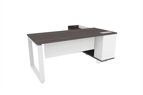 Manager Table with File Cabinets